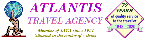 Atlantis Travel Agency in Athens, Greece - cruise the beautiful islands of Greece with 35% discount!